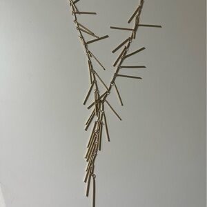 Gold Fringe Chain Necklace